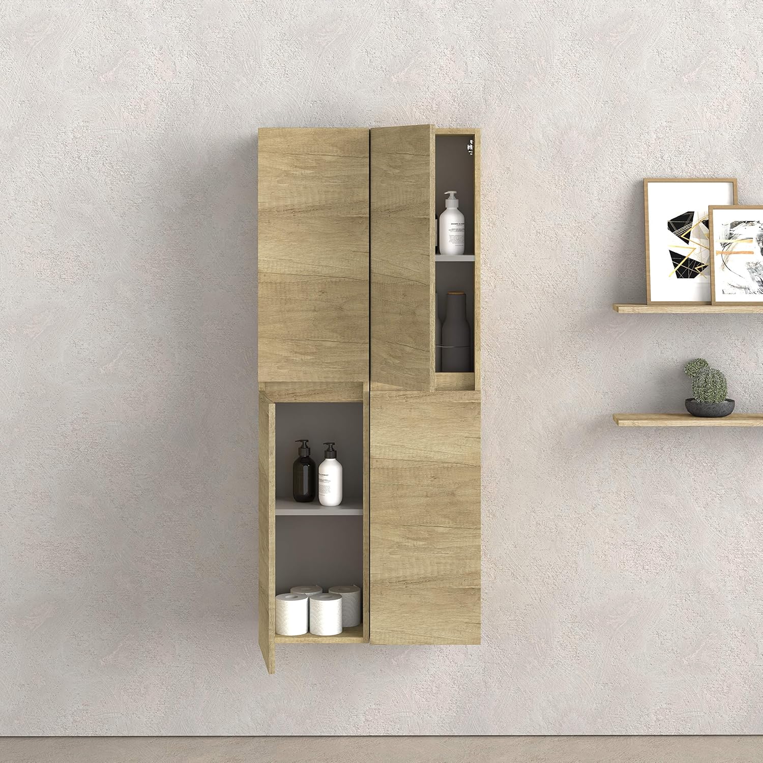 Baikal Mobile Bagno Sospeso a Parete 140 Nature - immagine 4