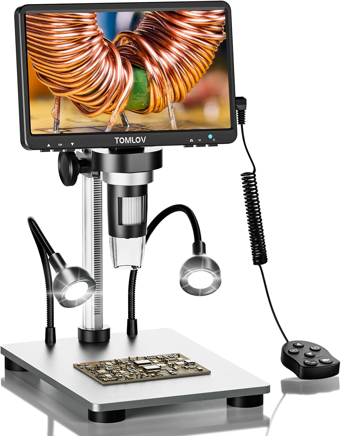 TOMLOV DM9 - Microscopio Digitale LCD 7" 1200X - immagine 1