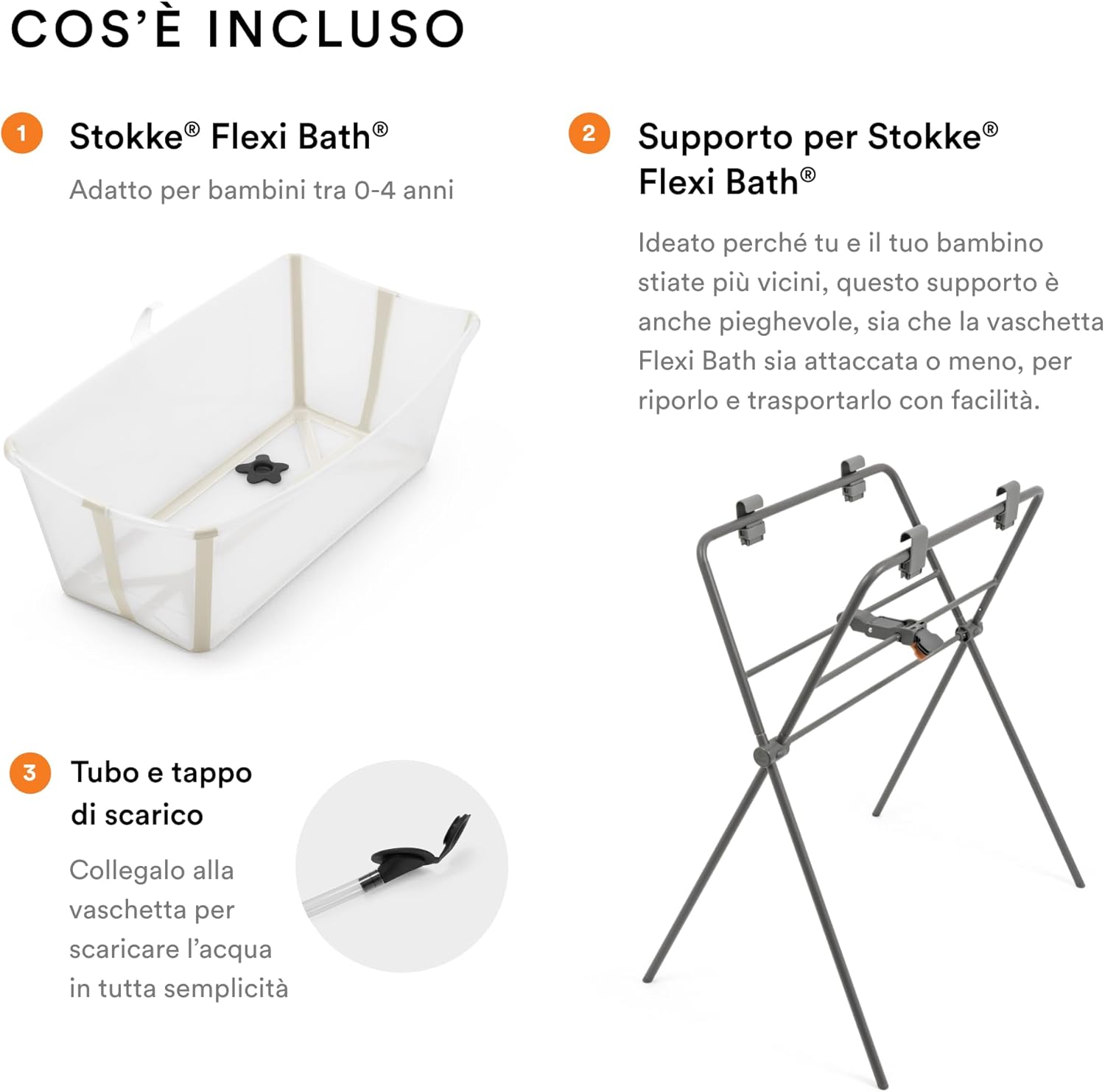 Stokke Flexi Bath + Supporto - Vaschetta Pieghevole - immagine 2