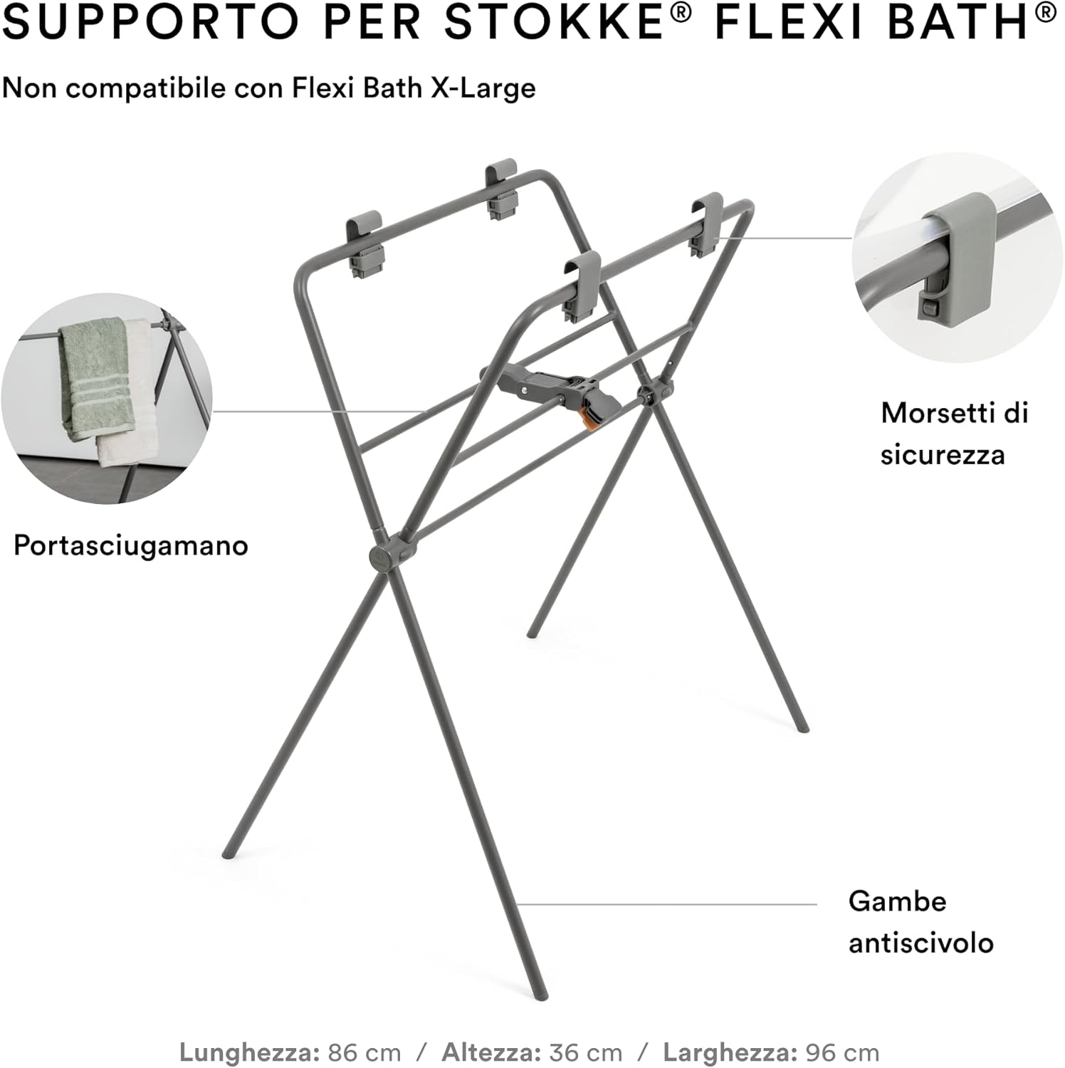 Stokke Flexi Bath + Supporto - Vaschetta Pieghevole - immagine 5