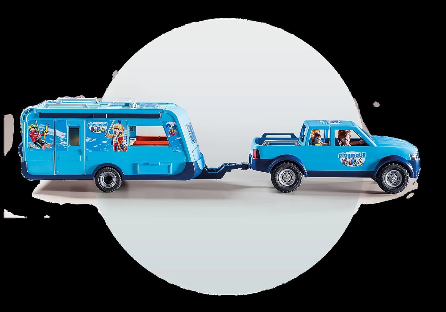 PLAYMOBIL 9502 Fun Park Pick up und Wohnwagen - immagine 3