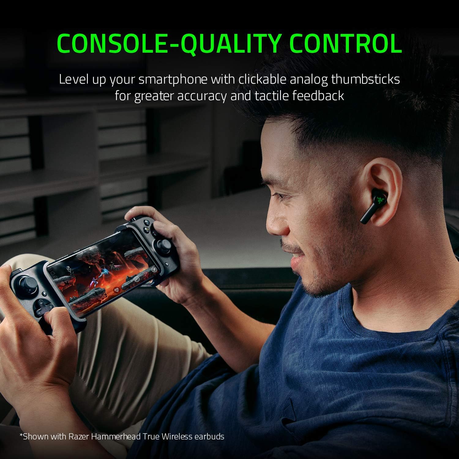 Razer Kishi per Android - Controller di Gioco Smartphone, Nero - immagine 4
