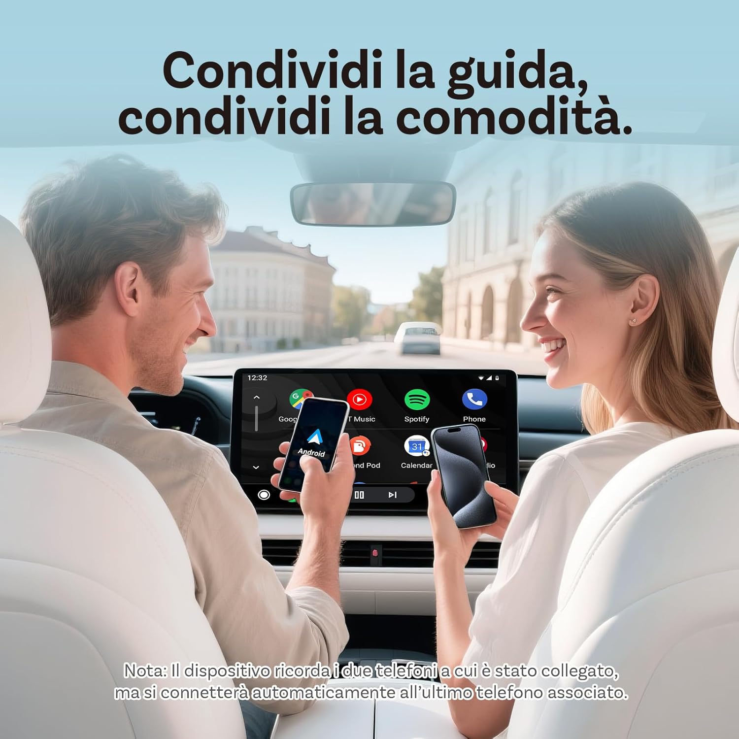 Ottocast Adattatore Wireless CarPlay & Android Auto 2 in 1 - immagine 4