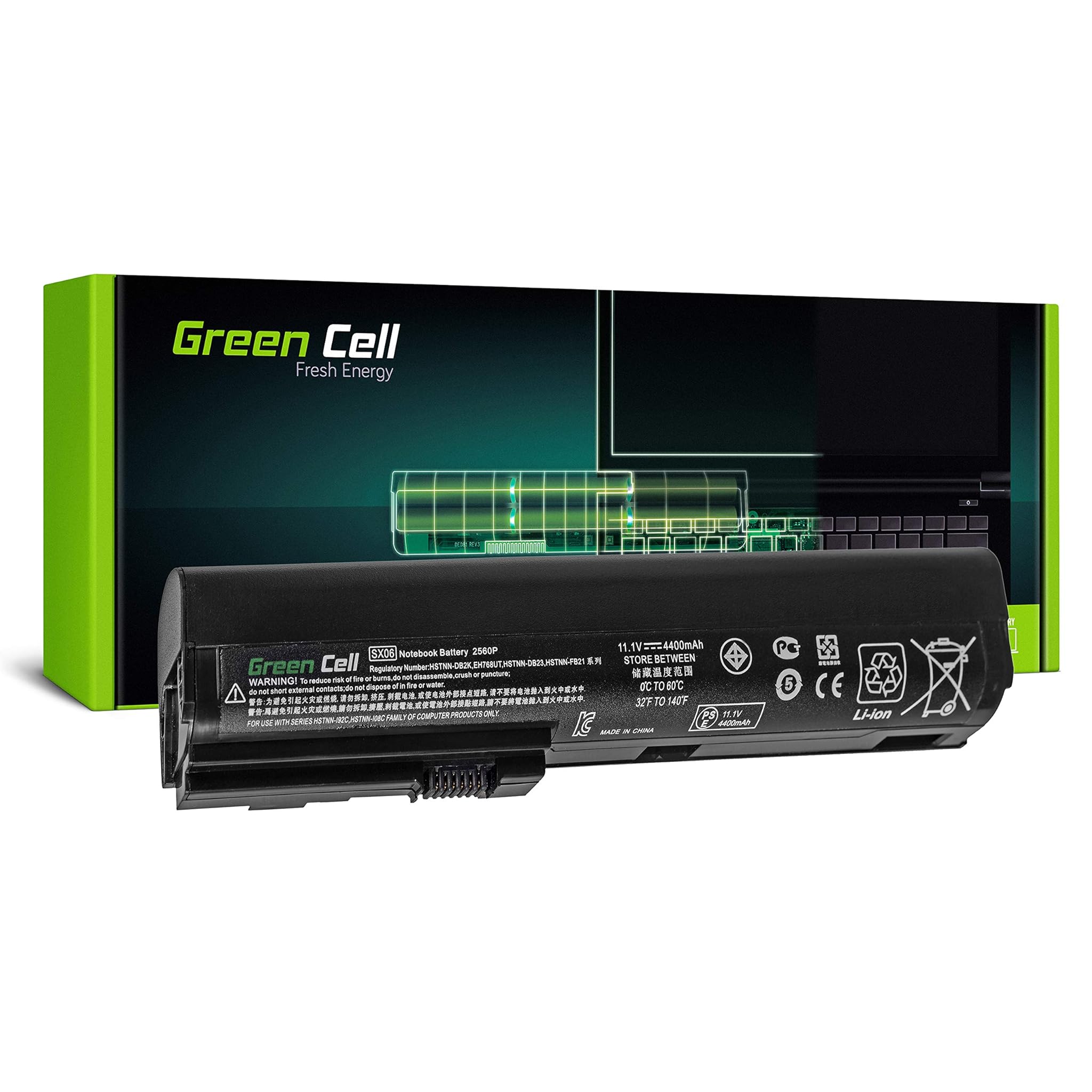 Green Cell Batteria per HP EliteBook 2560p 2570p