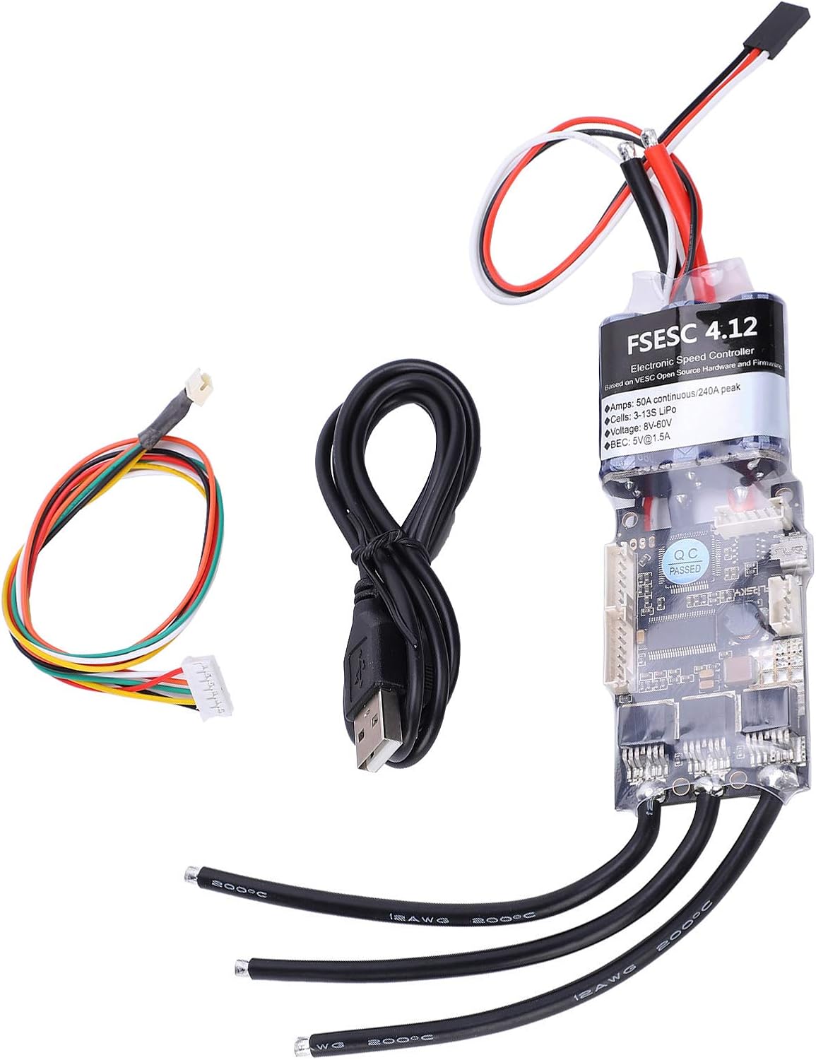 Hyuduo Mini FSESC4.12 50A ESC Ad Alta Corrente - immagine 6