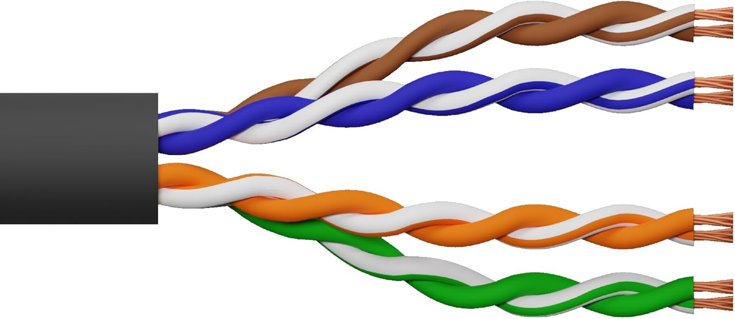 Link LK6A100BL - Matassa Cavo Rete Cat. 6A UTP 100m, Nero - immagine 2