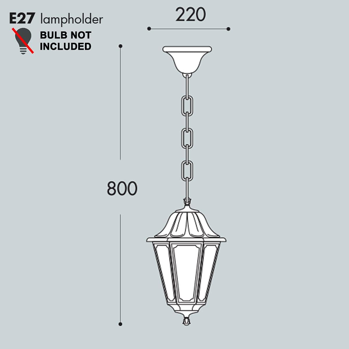 B·led Barcelona Led - Lanterna Sospensione Esterno IP55 - immagine 5