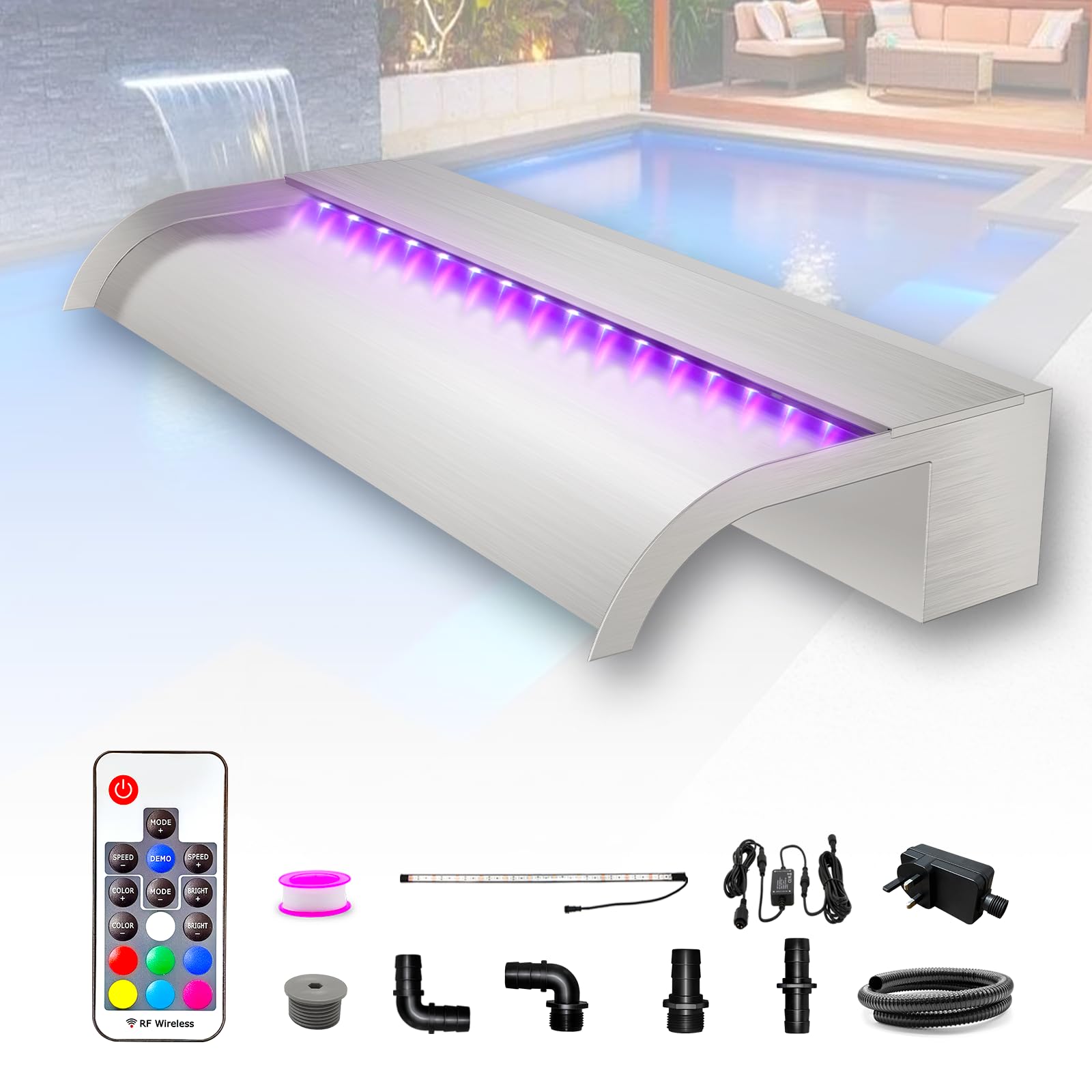 Longrun Set Lame a Cascata per Stagno 60cm