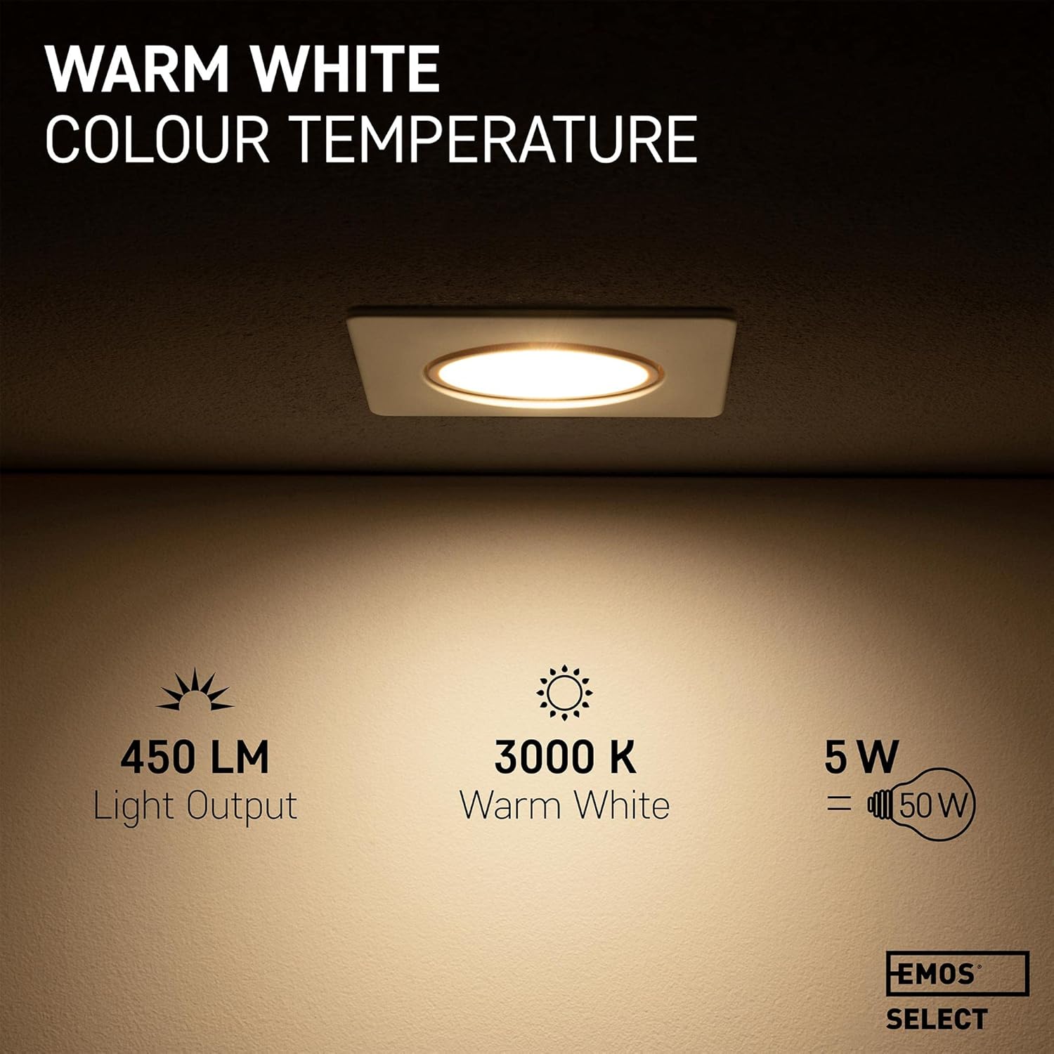 Emos Exclusive Faretti LED da Incasso 5W (Set di 6) - immagine 4