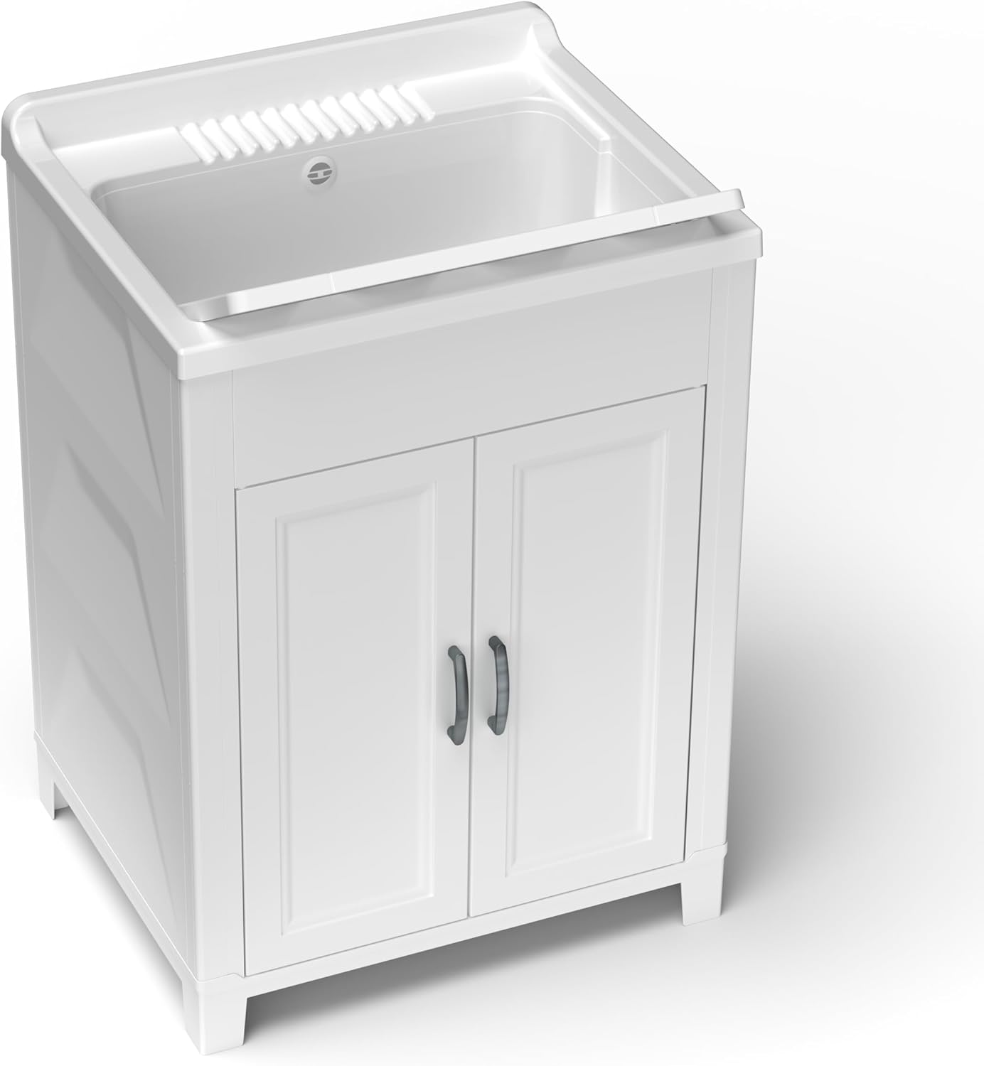 Adventa Mobile Lavatoio in Resina PP 60x50x85cm, Bianco - immagine 1