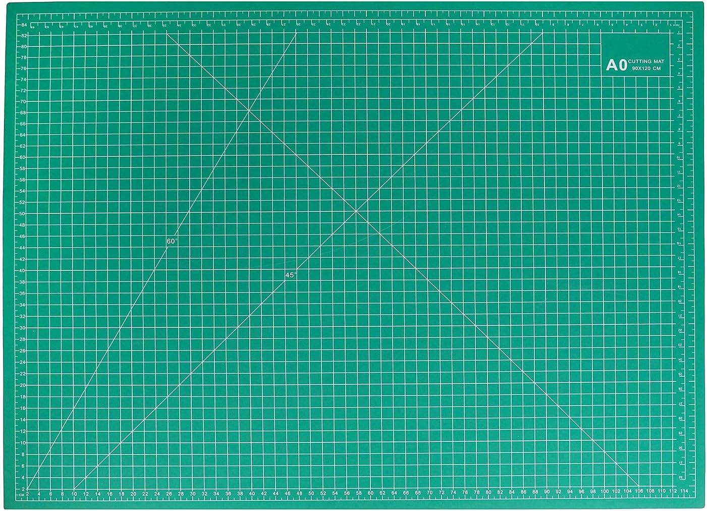 Qwork® Tappetino da Taglio A0 Verde 120x90 cm