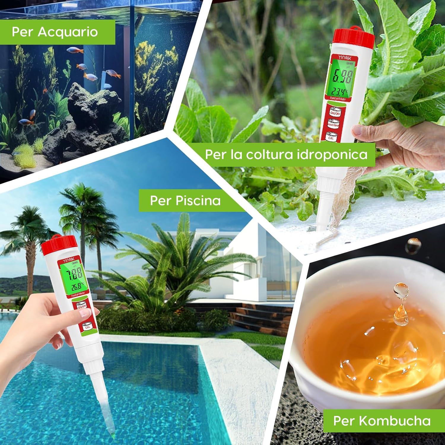 YINMIK pHmetro per Alimenti e Impasti - immagine 5