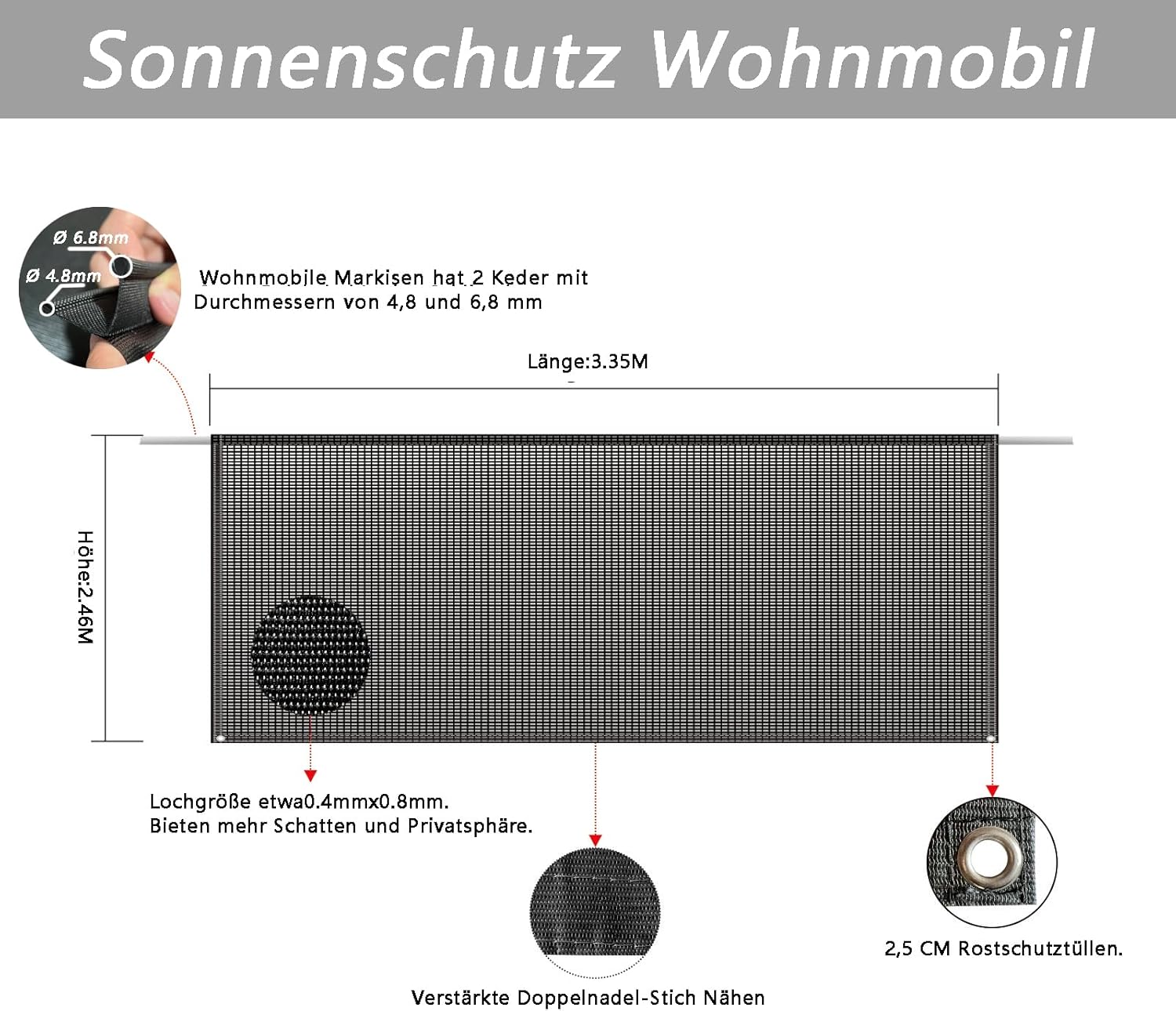 Shadeplus Parasole Universale per Camper - immagine 2