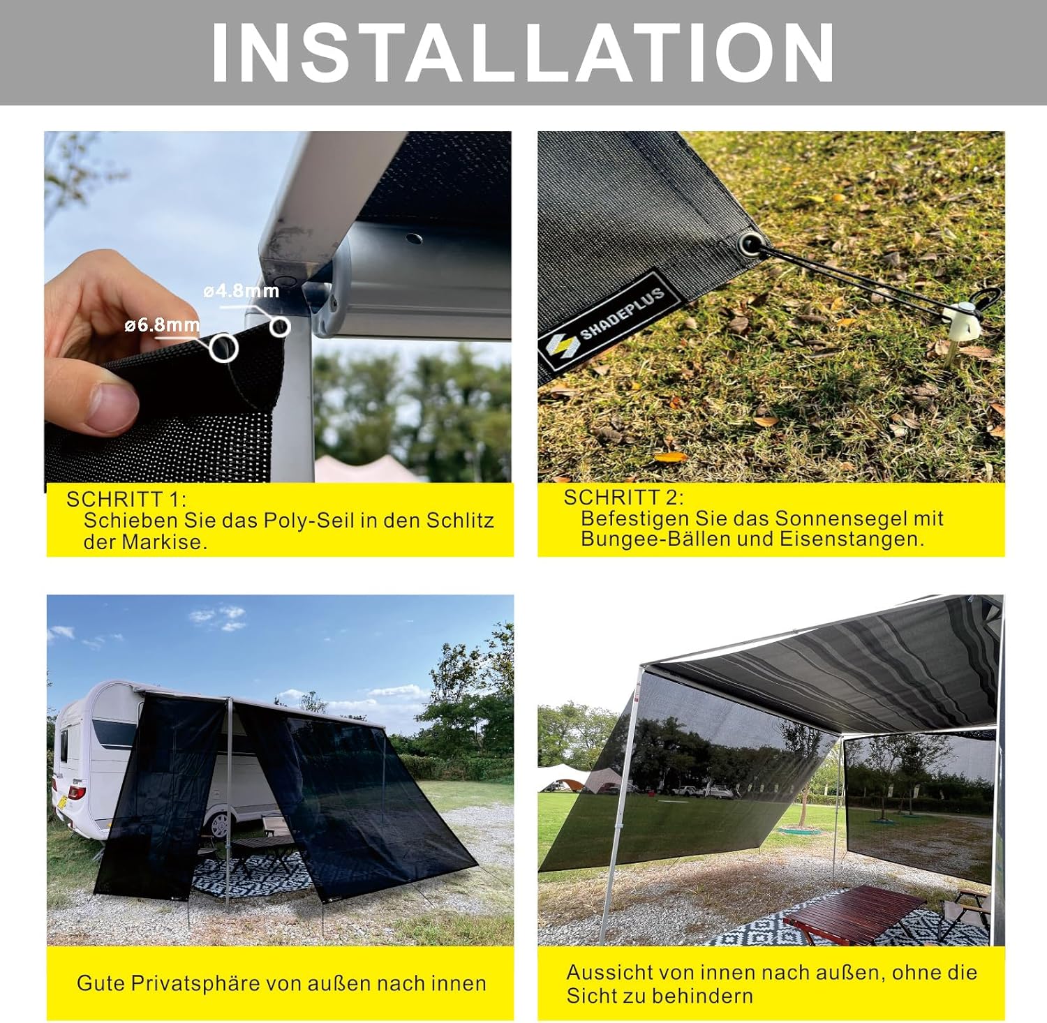 Shadeplus Parasole Universale per Camper - immagine 5