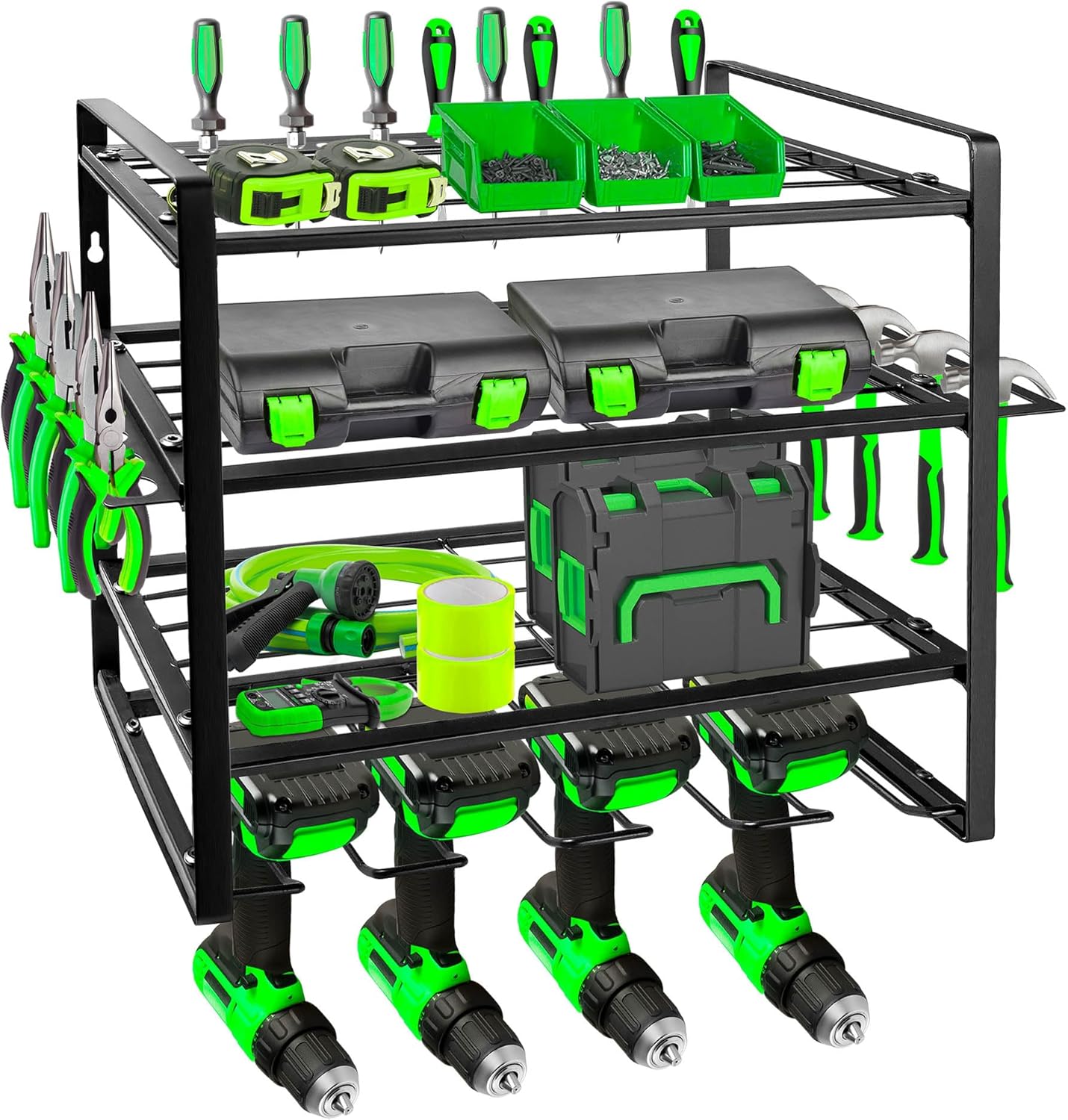 Mimoke Scaffale Portautensili a Parete a 4 Livelli