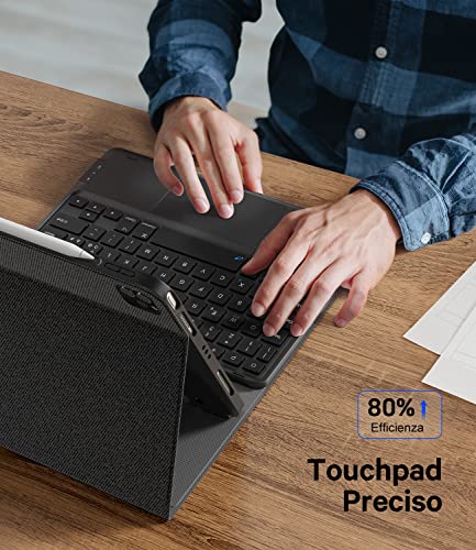 Earto Tastiera iPad Air 11 (M2, 2024) con Touchpad, Nero - immagine 3