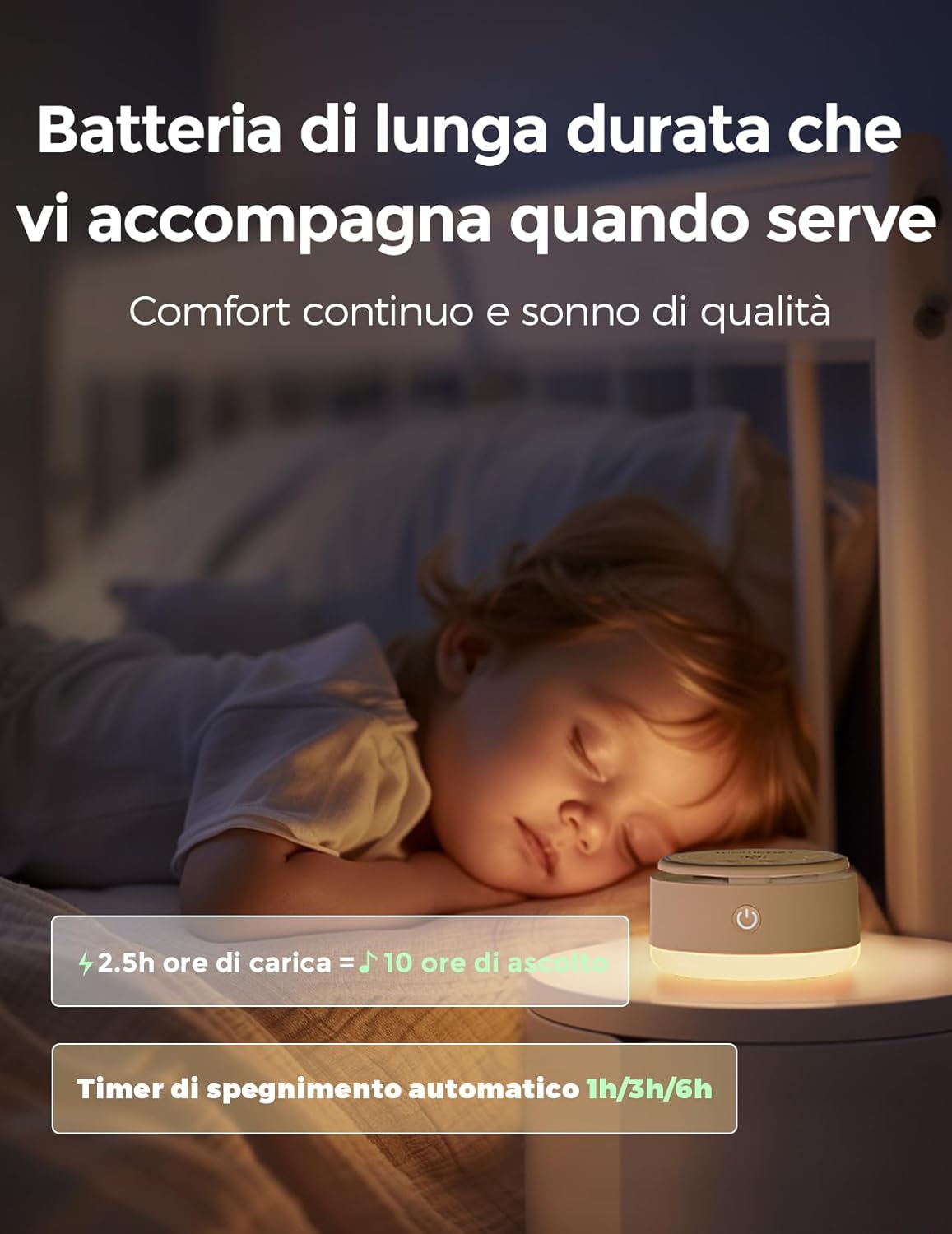 Momcozy Macchina Rumore Bianco per Bambini, Giallo - immagine 4