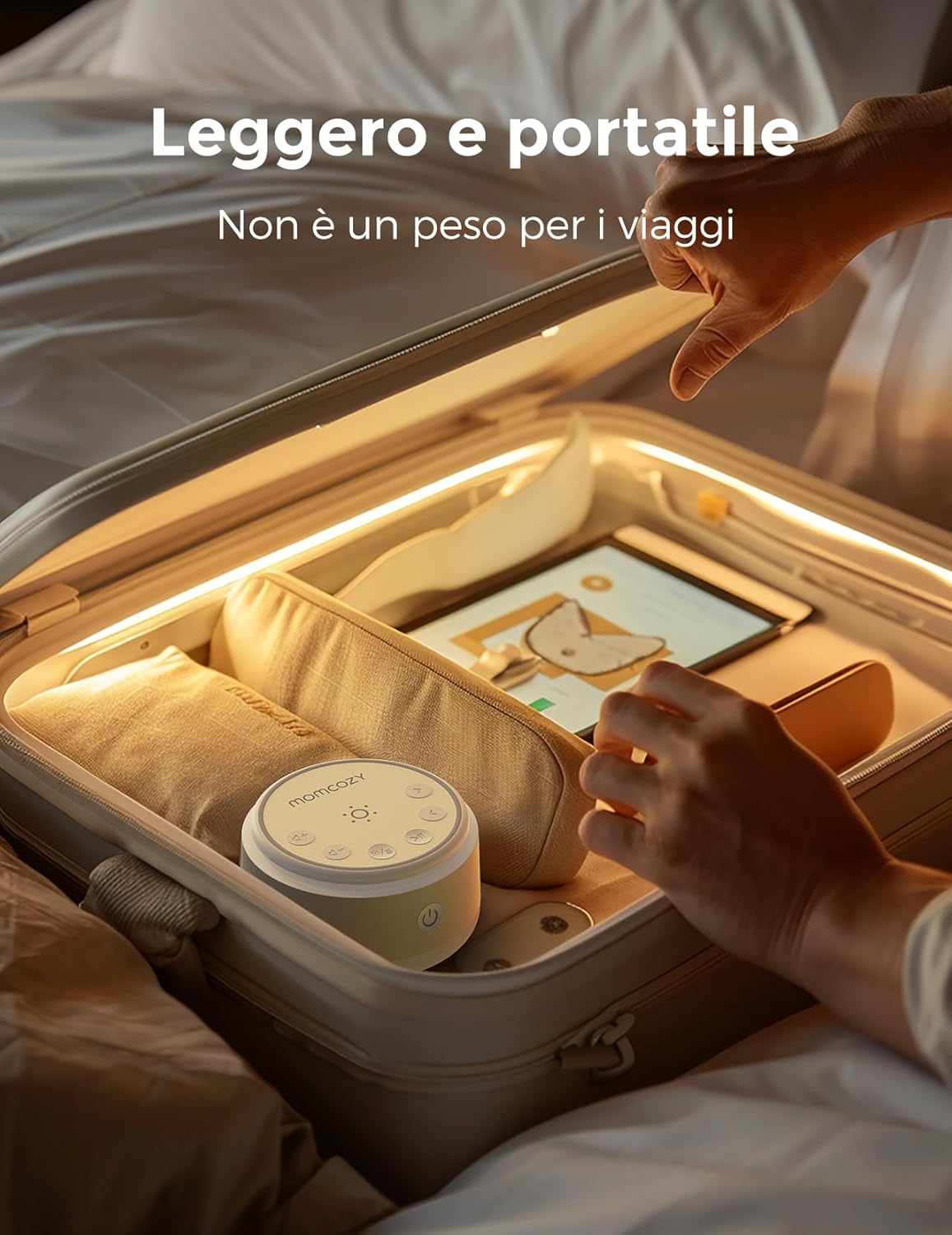 Momcozy Macchina Rumore Bianco per Bambini, Giallo - immagine 6