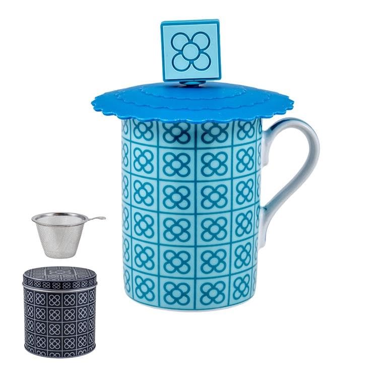 Drw Set 6 Mugs Infusion con Filtro Acciaio Inox