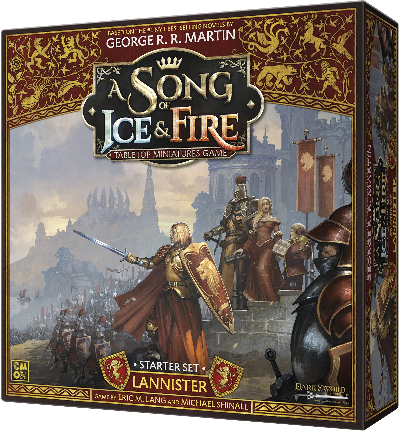 CoolMiniOrNot CMON | A Song of Ice and Fire: Lannister Starter Set | Gioco da tavolo di miniature | Età 14 Plus | 2 giocatori | Tempo di gioco: 60 minuti