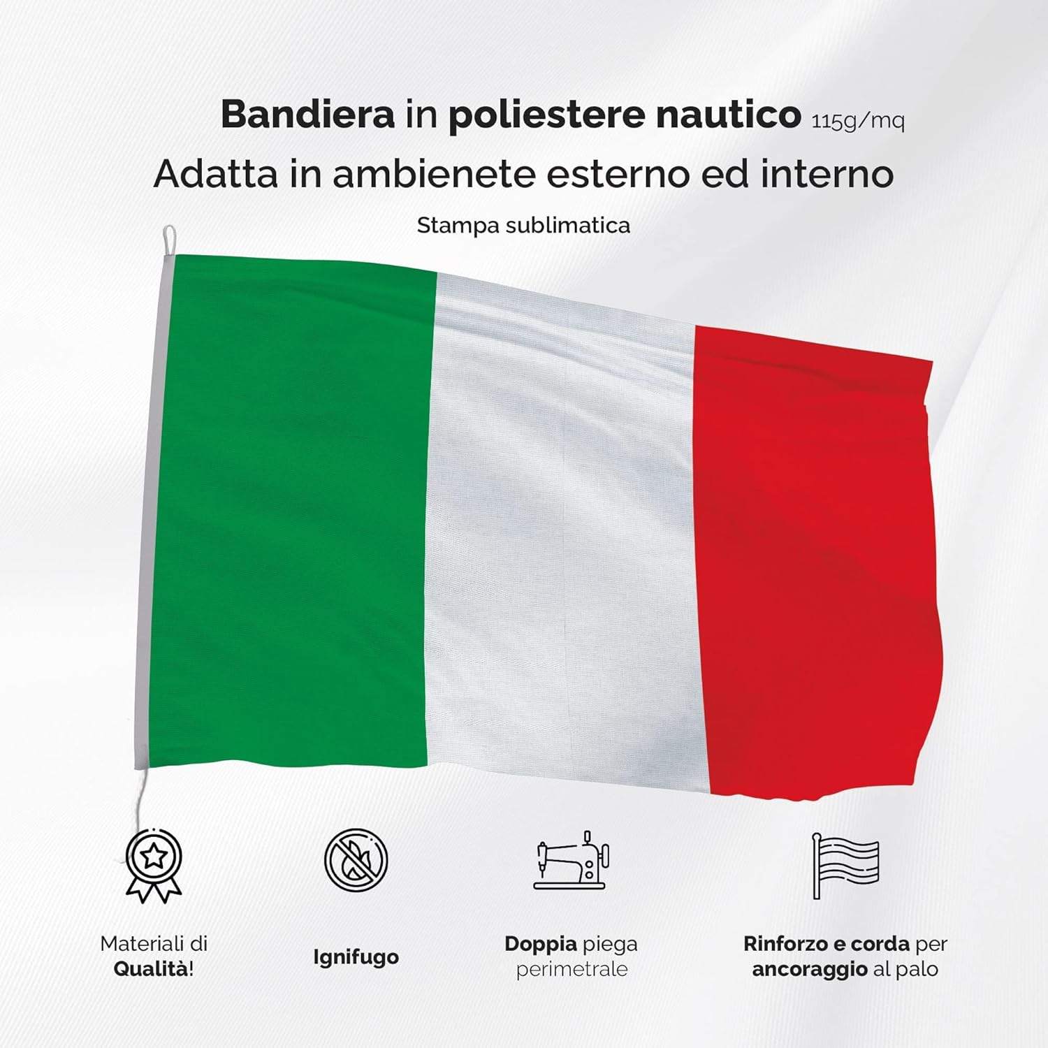 Bandiera Storica REPUBBLICA SOCIALE ITALIANA 100x150 cm - immagine 2