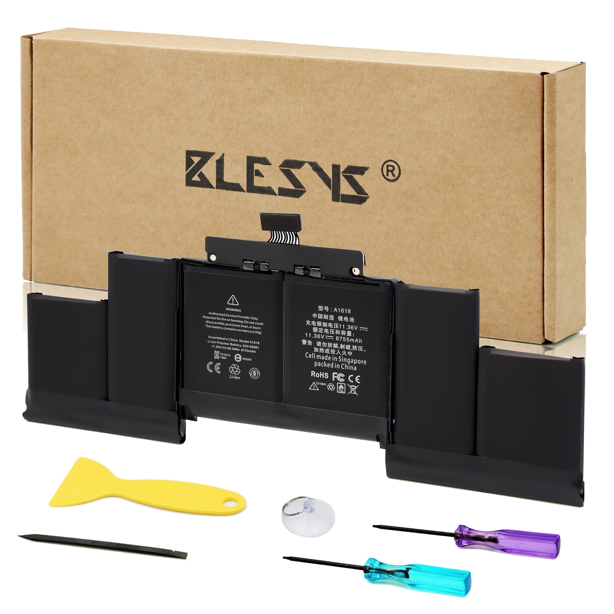 Blesys A1618 Batteria Ricambio per MacBook Pro 15" Retina A1398