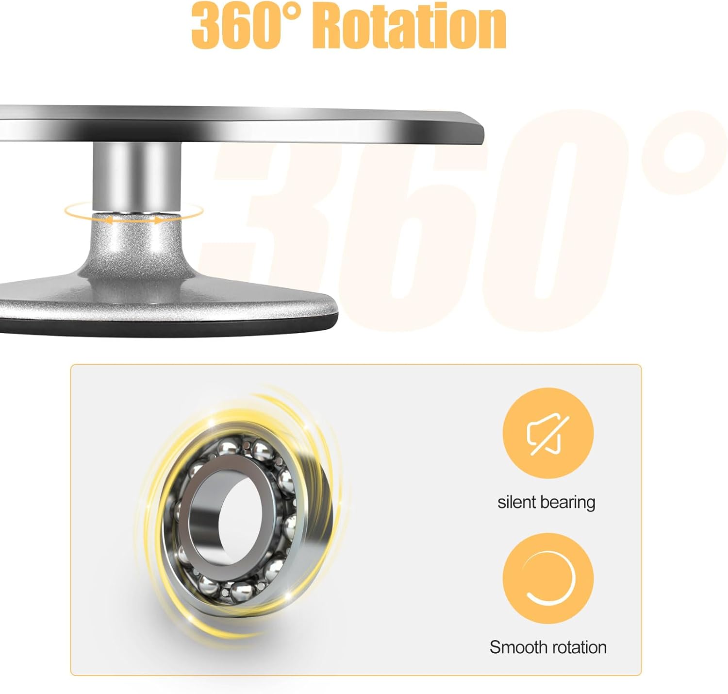 Uten Piatto Girevole per Torte in Alluminio - immagine 2