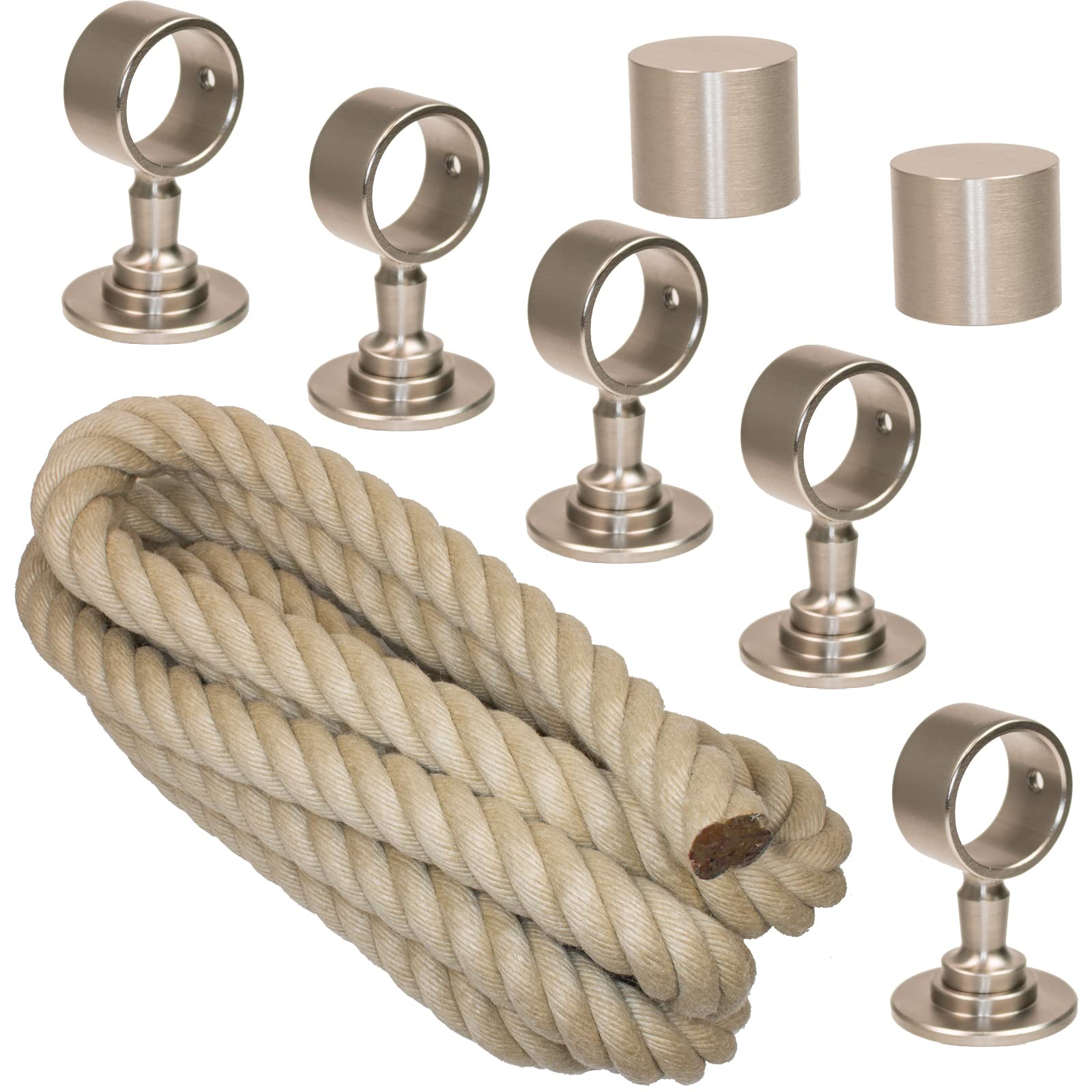 Set Corde per Corrimano 30mm, Colore Naturale