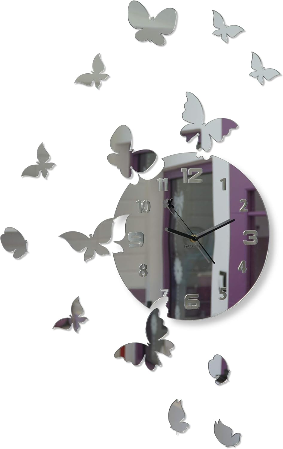 FLEXISTYLE Orologio a Parete, Specchio, 30cm - immagine 1