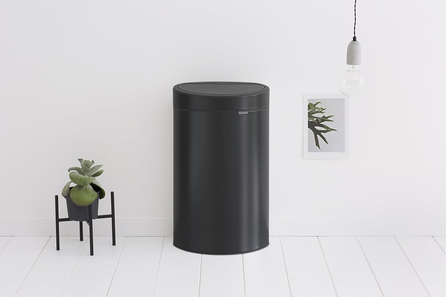 Brabantia Touch Bin New Pattumiera, 40 l, Nero Opaco - immagine 9