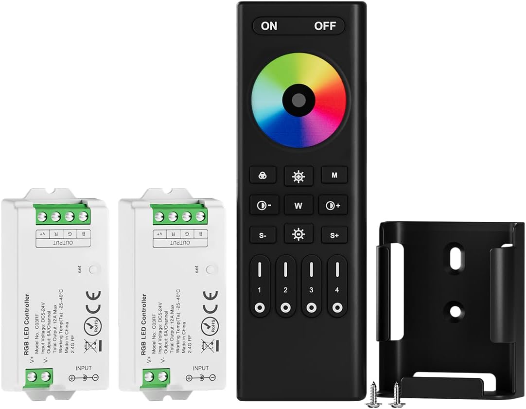 Btf-lighting Kit Controller RGB RF 4-Zone 2.4GHz - immagine 1