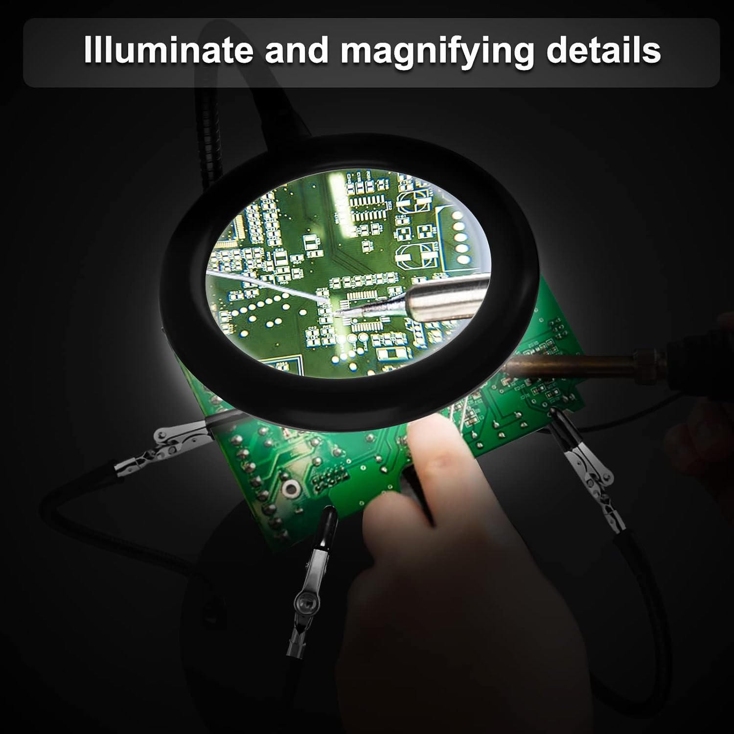 Nomiou Lente d'Ingrandimento con Luce 3x e 28 LED - immagine 2