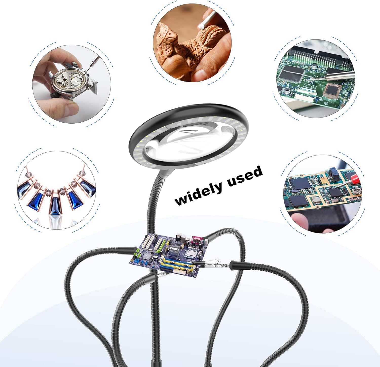 Nomiou Lente d'Ingrandimento con Luce 3x e 28 LED - immagine 6