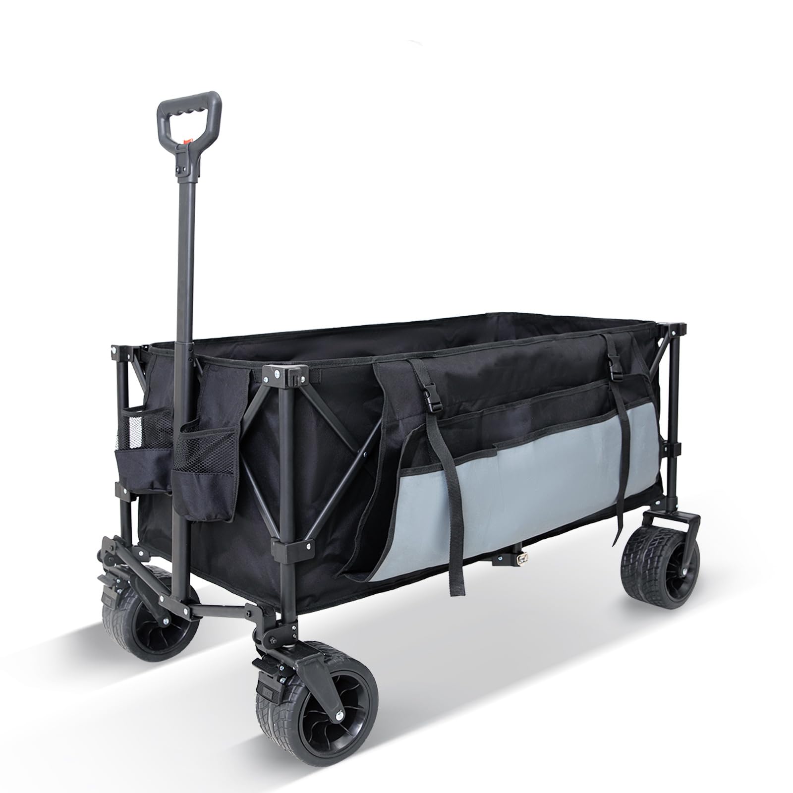 FUNDANGO Carrello da Campeggio con Ruote Pieghevole Giardino Beach Wagon