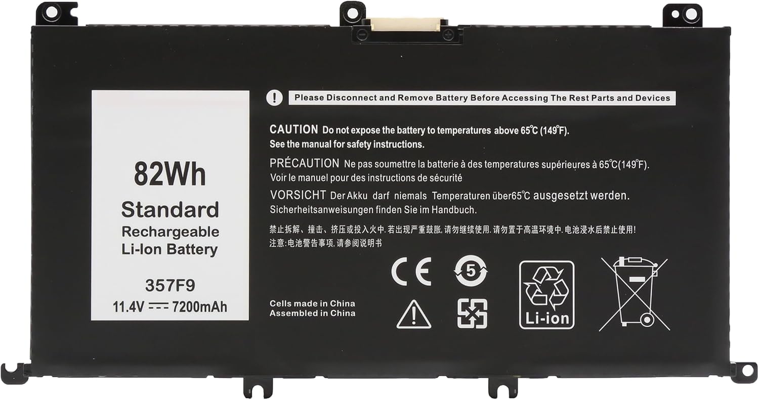 Blesys 357F9 - Batteria di Ricambio 82Wh per Dell Inspiron - immagine 2