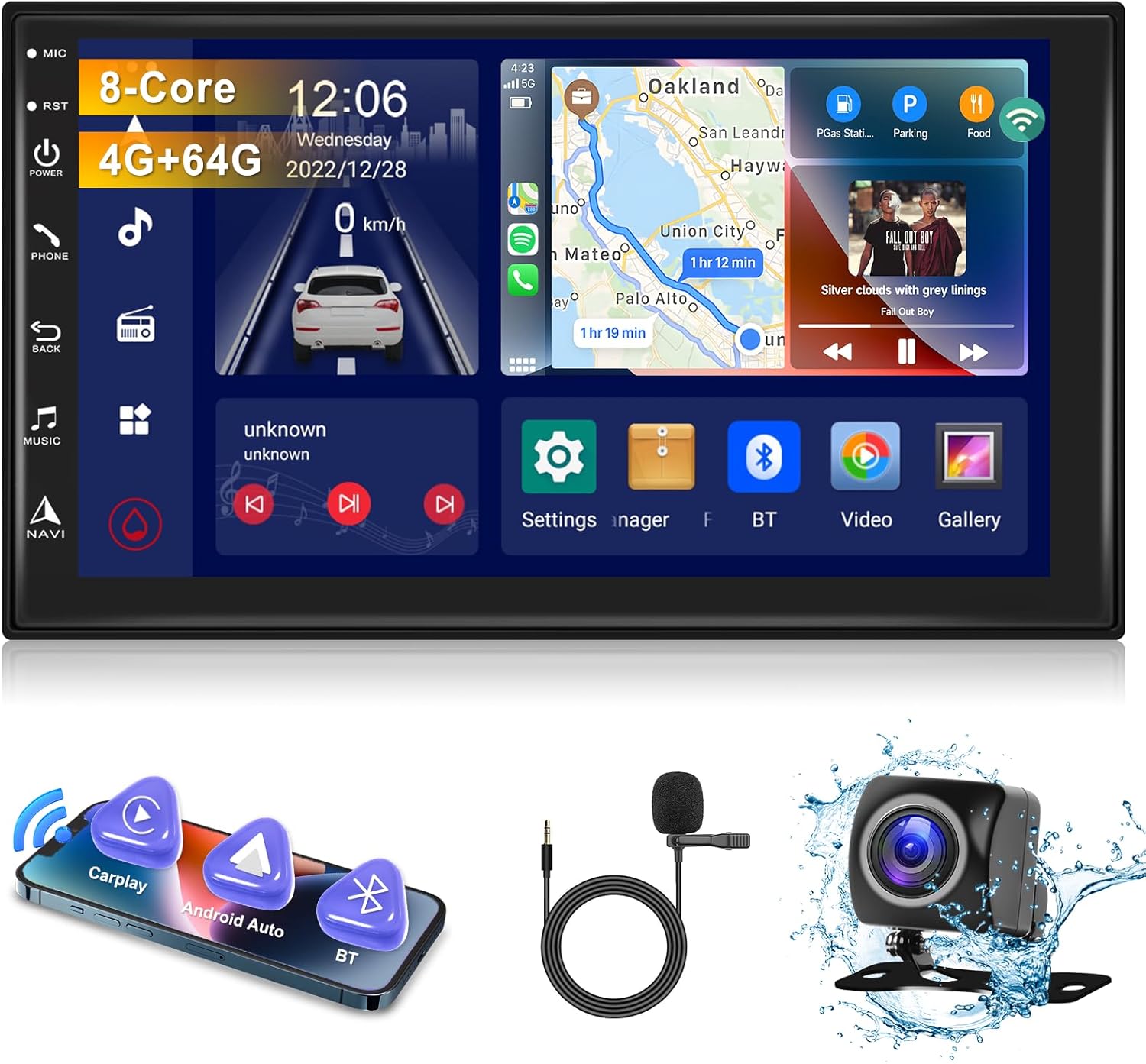 Hodozzy Autoradio Android 4G+64G 8-Core - immagine 1