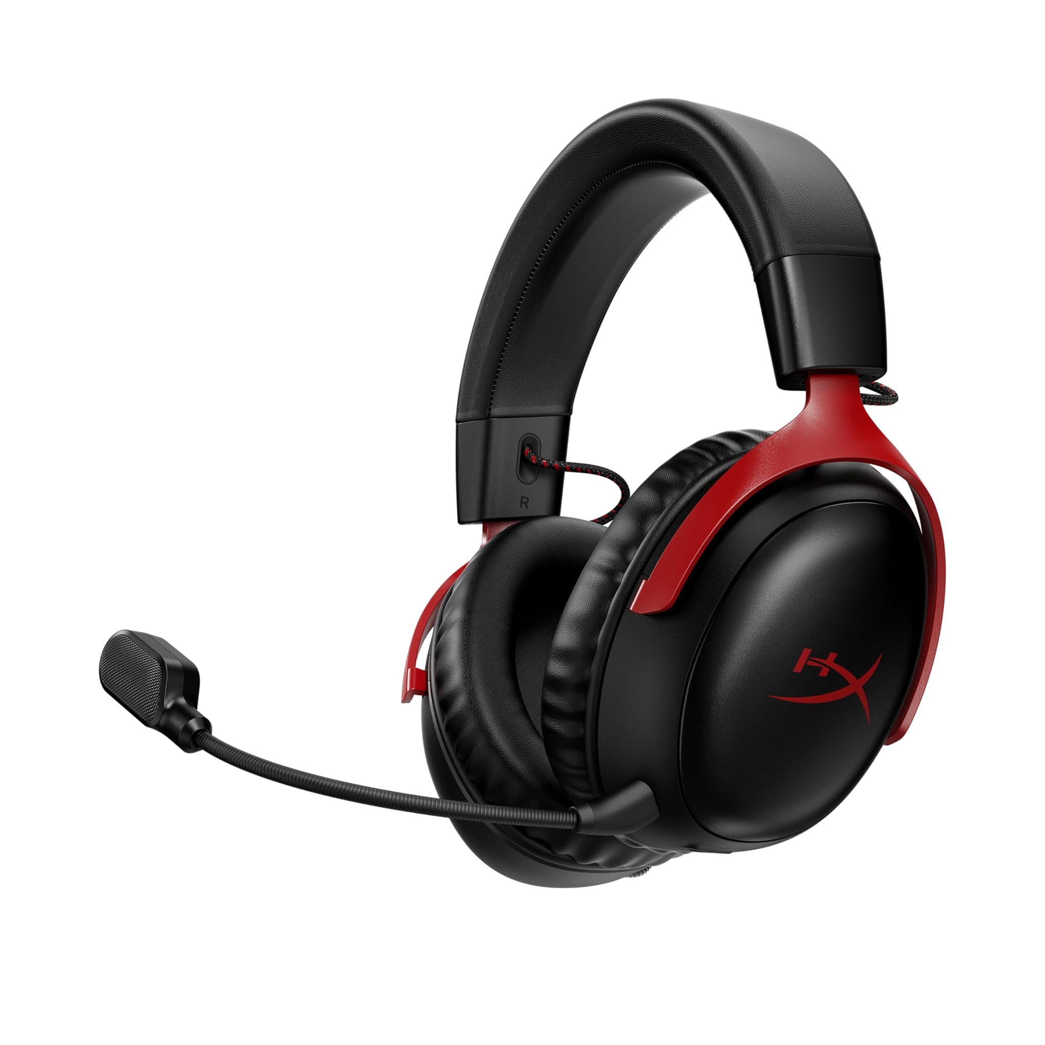 Hyperx Cloud III Wireless - Cuffie Gaming 120h, Nero/Rosso