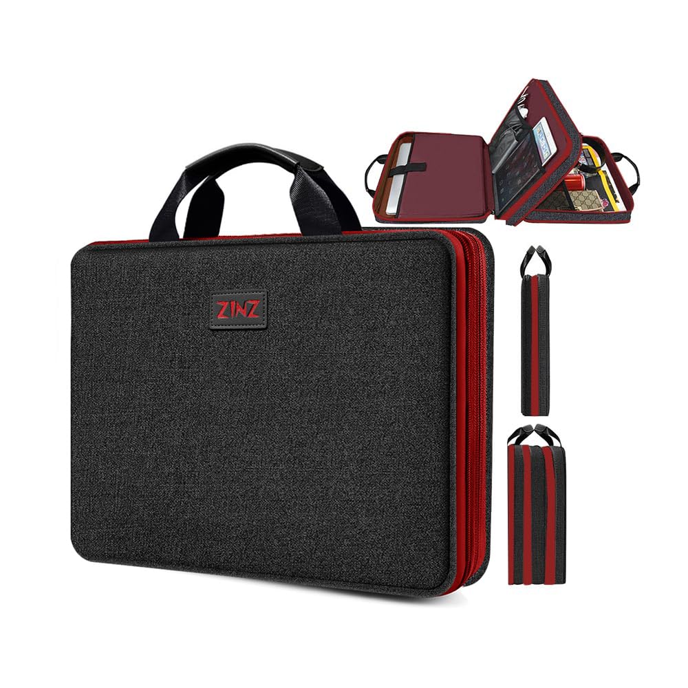 ZINZ Custodia per Laptop con Tasche Multiple