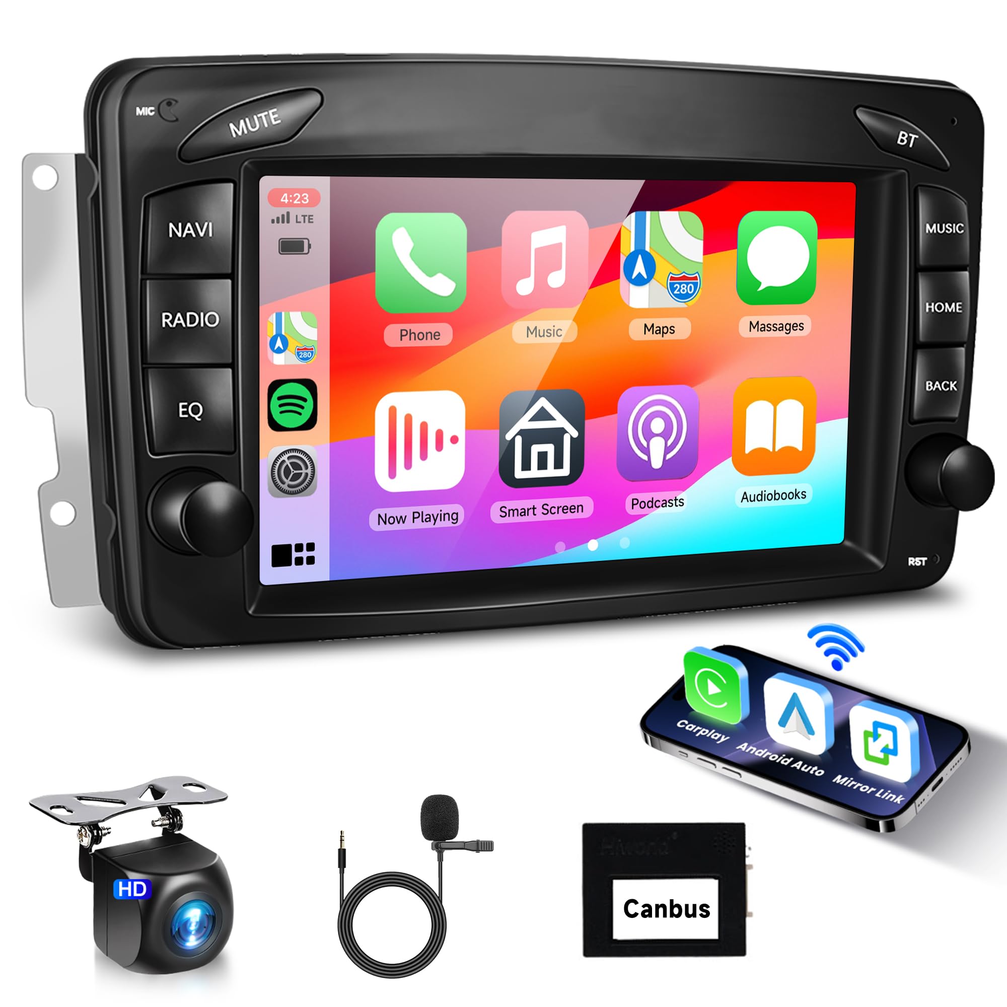 Autoradio Android 7 Pollici per Mercedes Benz W639/W168/W203