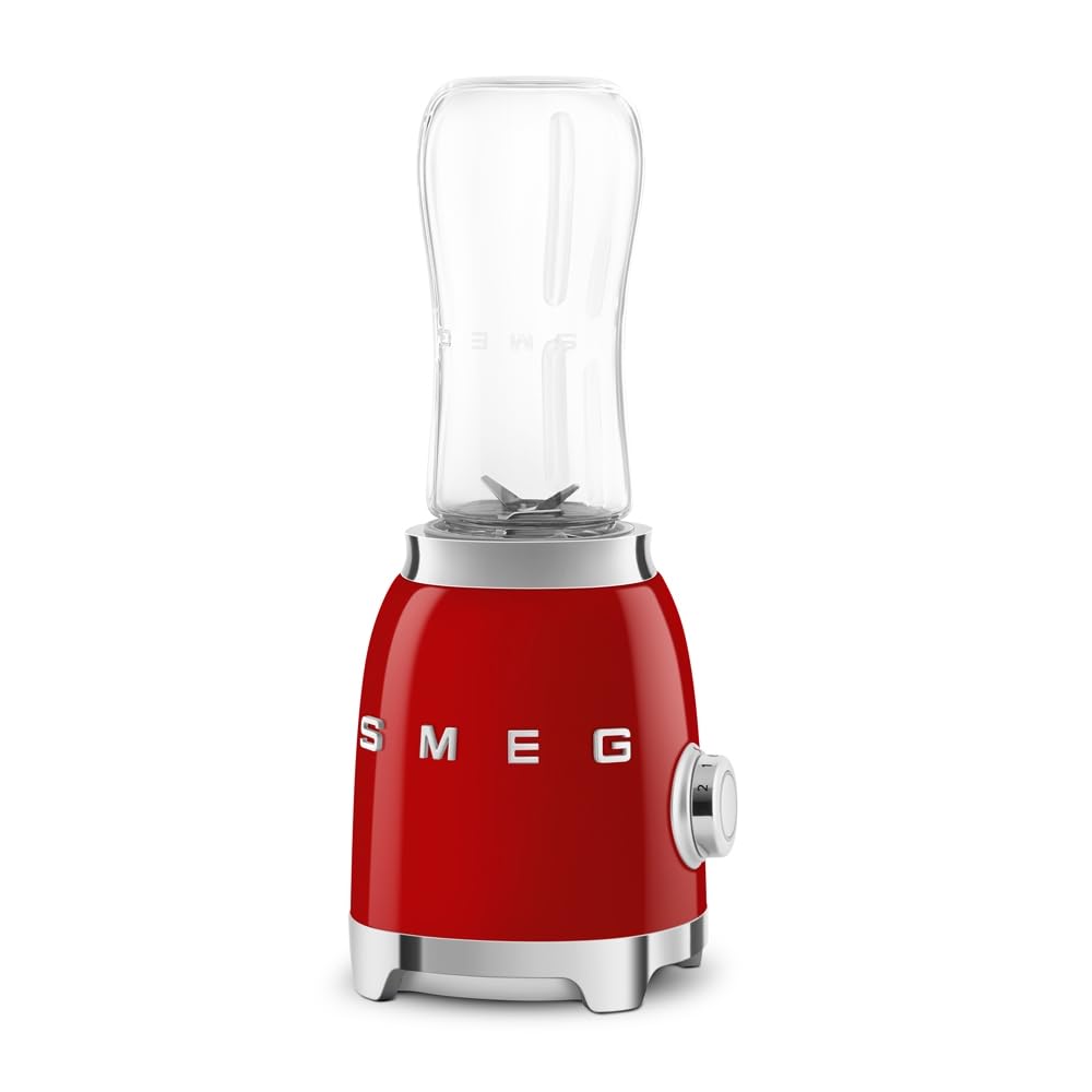 Smeg Frullatore da Tavolo Compatto PBF01RDEU 300W, Rosso
