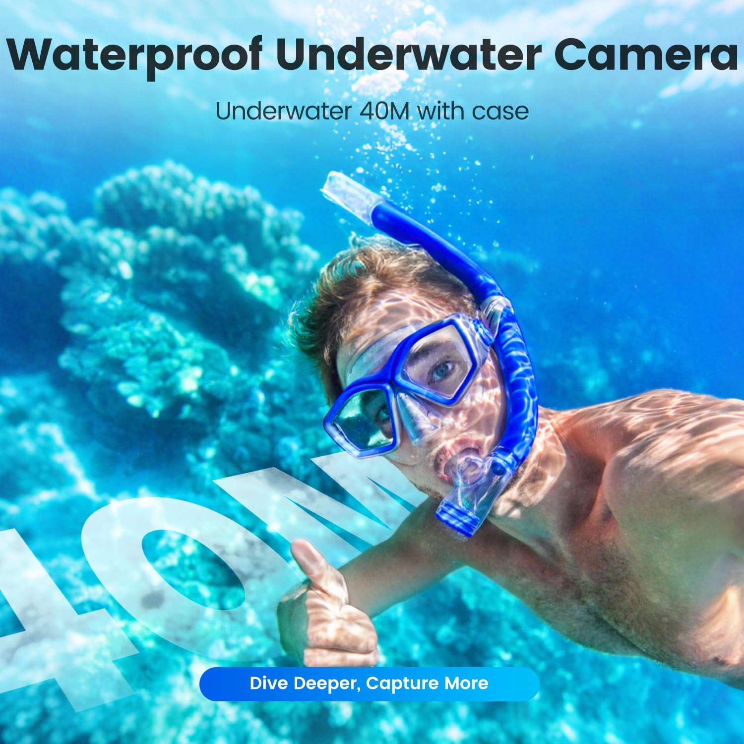 Action Cam 4K60FPS Touchscreen 40M Subacquea - immagine 5