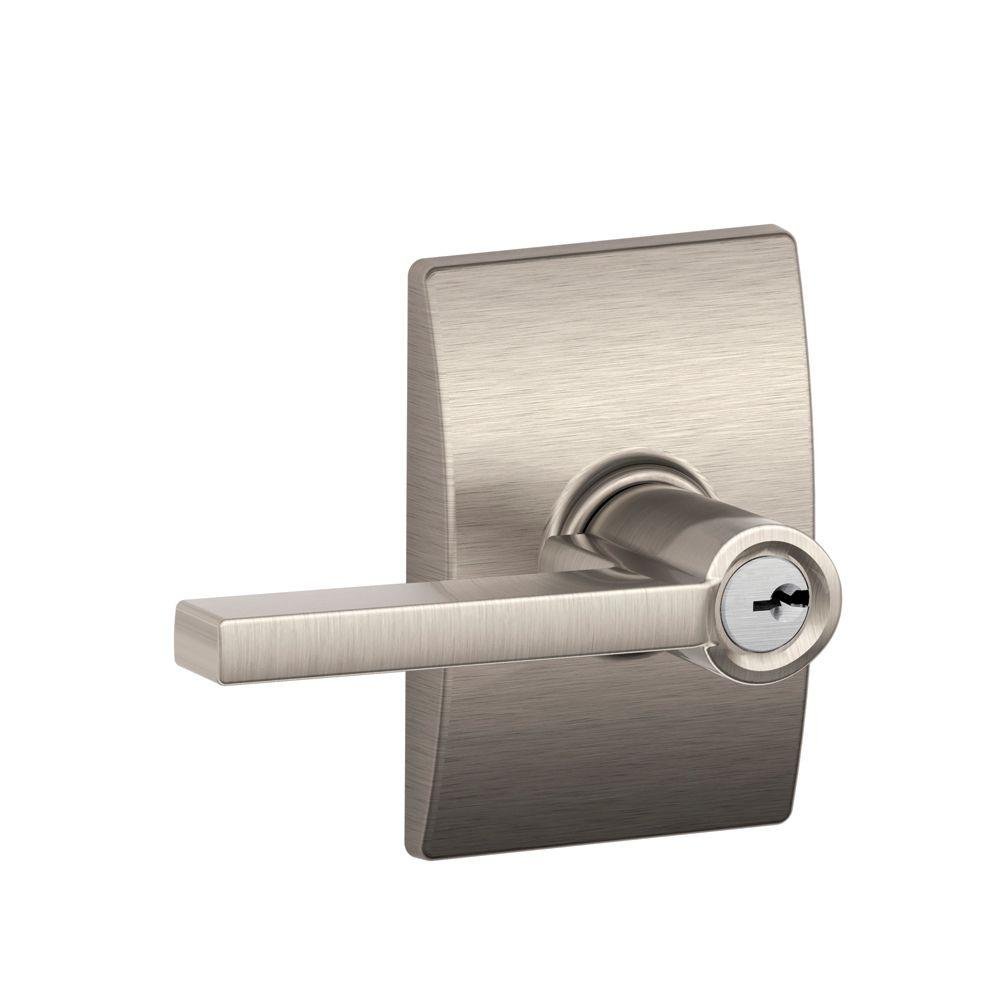 Schlage Century Collection Latitude Keyed Entry Lever, F51A LAT 619 CEN
