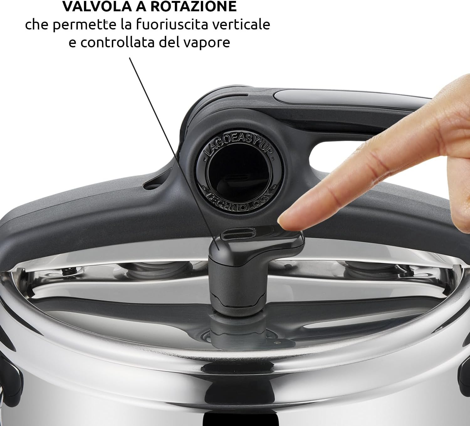 Lagostina Mia Pentola a Pressione 3.5L Acciaio Inox Ø 22cm - immagine 5