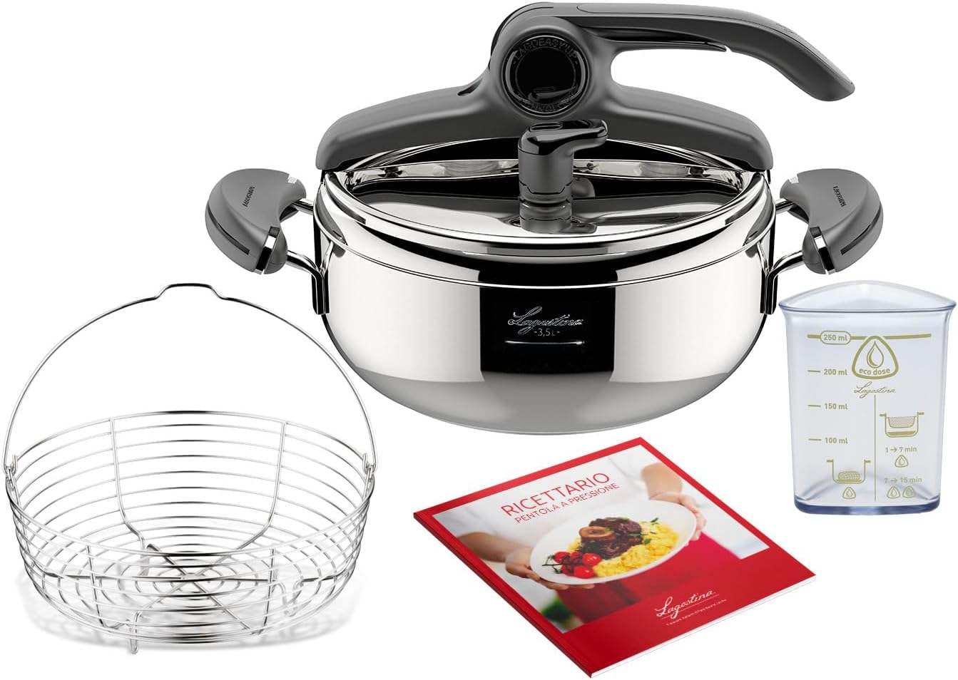 Lagostina Mia Pentola a Pressione 3.5L Acciaio Inox Ø 22cm - immagine 6