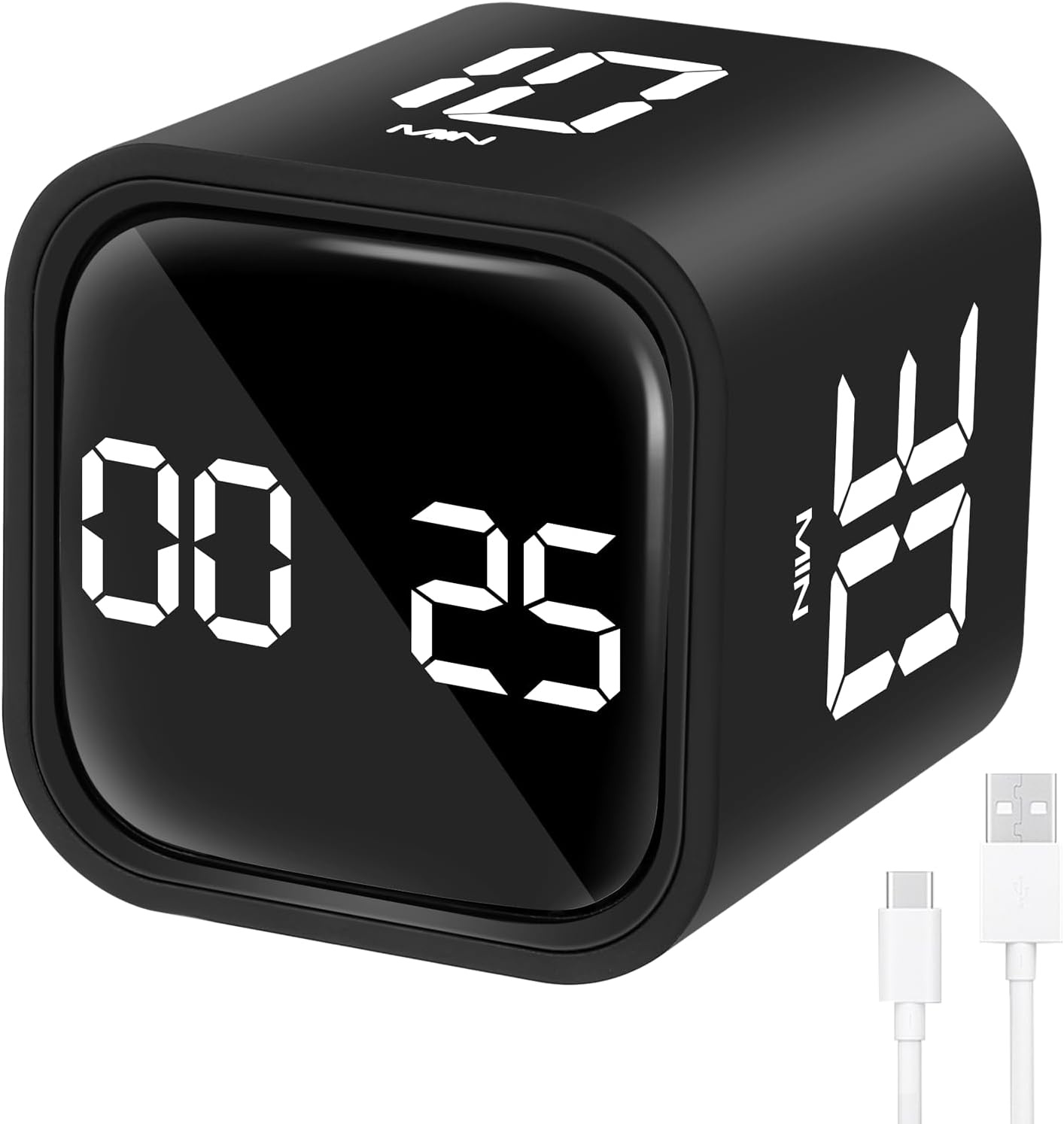 Pomodoro Timer Cube Digitale 5-10-30-60 Minuti - immagine 1