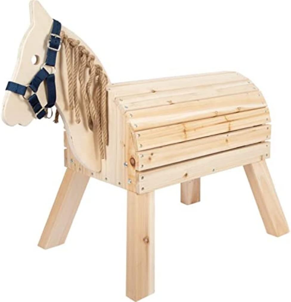 Small Foot Cavallo da Cavalcare in Legno, Multicolore - immagine 1