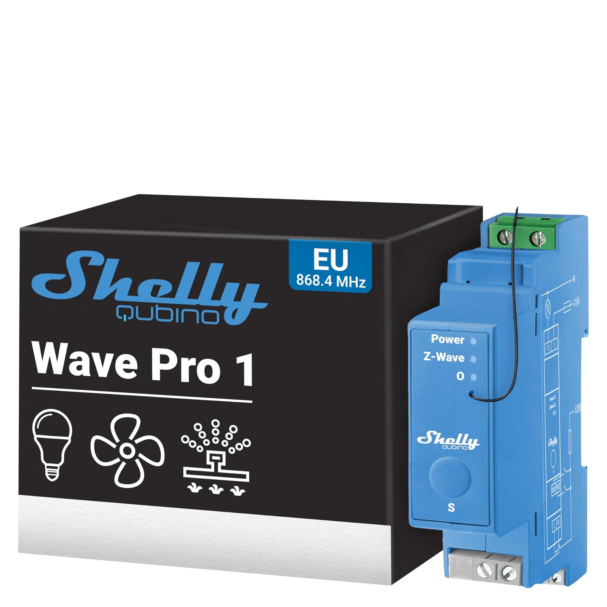 Shelly Wave Pro 1 - Interruttore Intelligente Z-Wave 1 Canale
