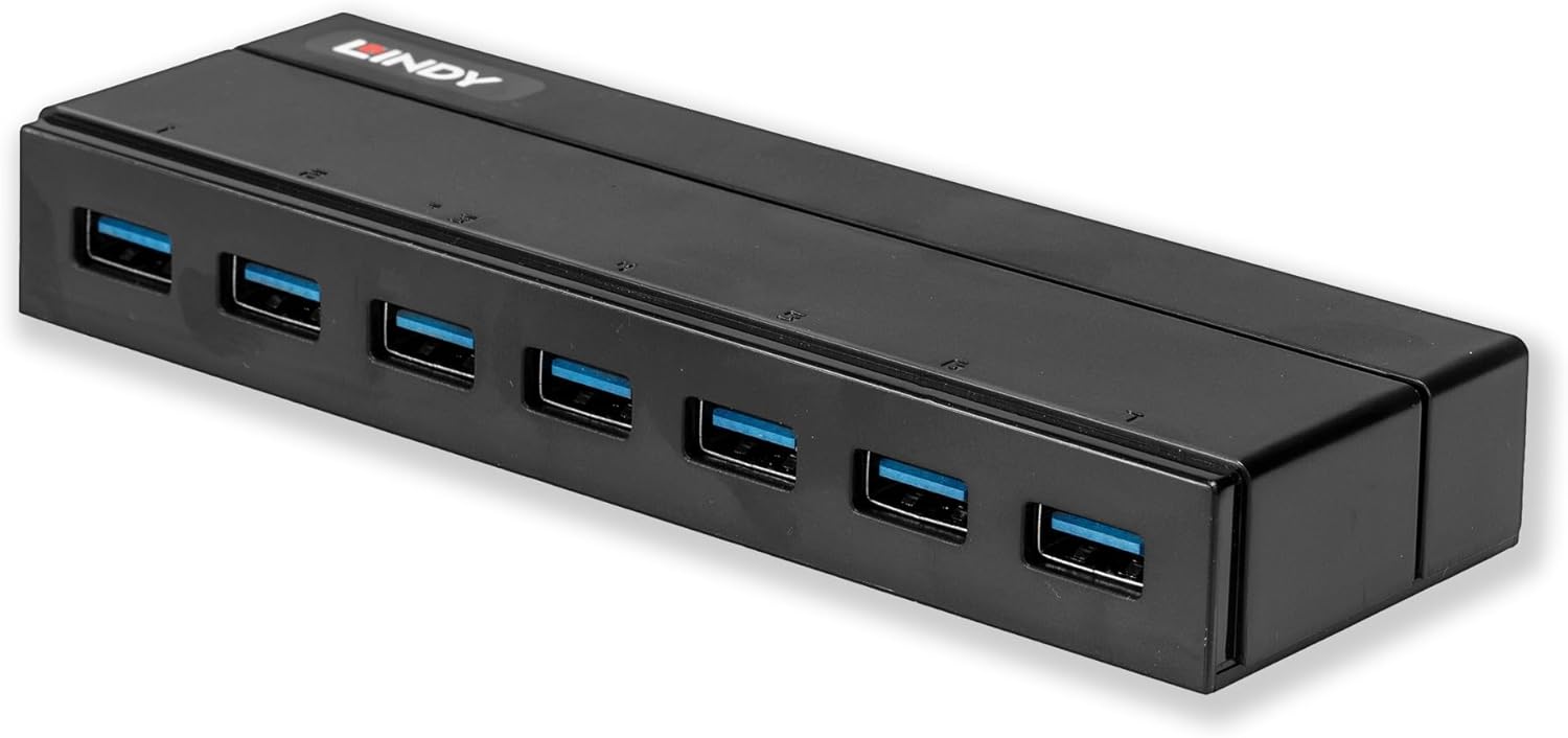 Lindy 43228 Hub USB 3.0, 7 Porte - immagine 1