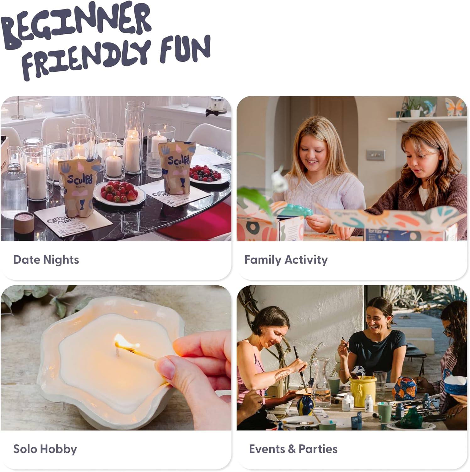 Sculpd Kit per Candele con Argilla Autoindurente - immagine 6