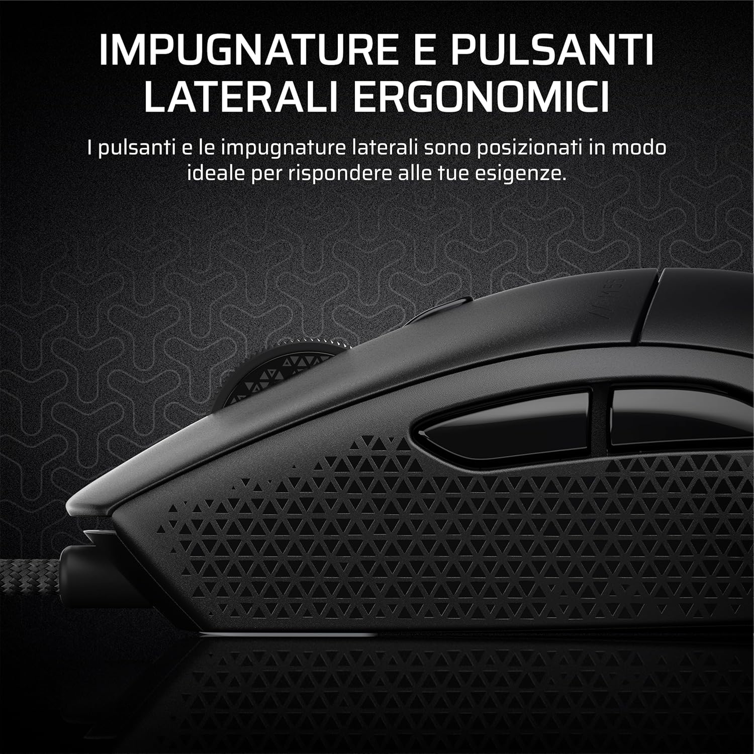 Corsair M55 Mouse da Gioco FPS Cablato 16.000 DPI, Nero - immagine 5